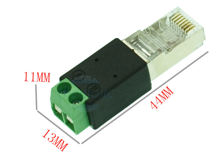 Cổng RJ45 Đực Ra 2 Chân 6(A) 7(B) Nối Dây