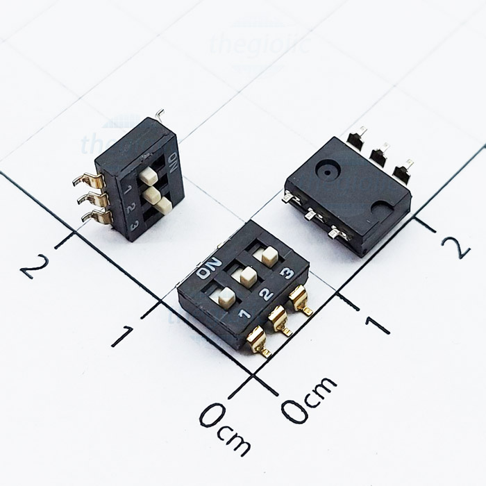 Công Tắc DIP Switch Dán SMD 3 Bit 2.54mm
