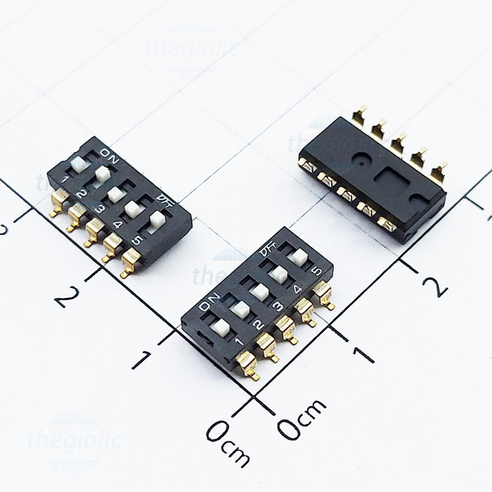 Công Tắc DIP Switch Dán SMD 5 Bit 2.54mm