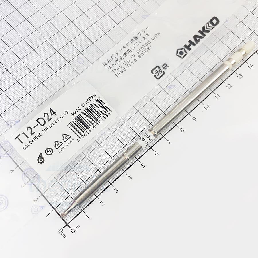 T12-D24 Đầu Mũi Hàn, Típ Hàn Hakko 2.4mm