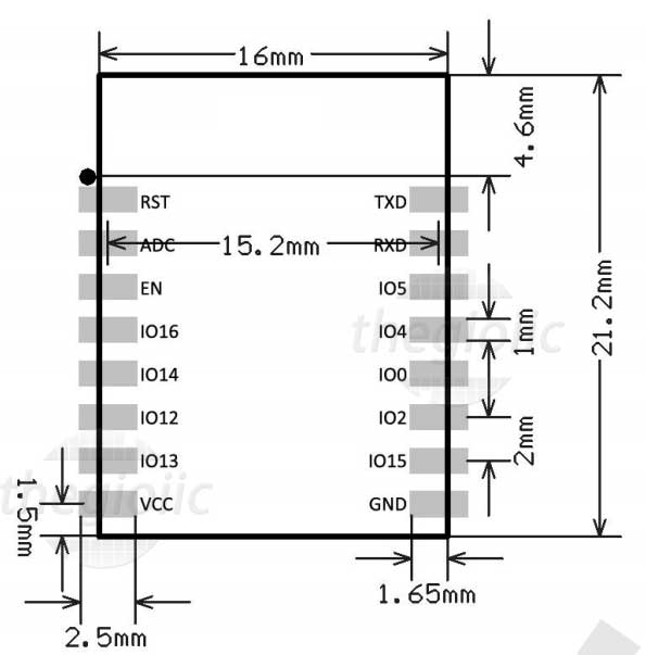 ESP-07 ESP8266 AI-Thinker Mạch Thu Phát WiFi