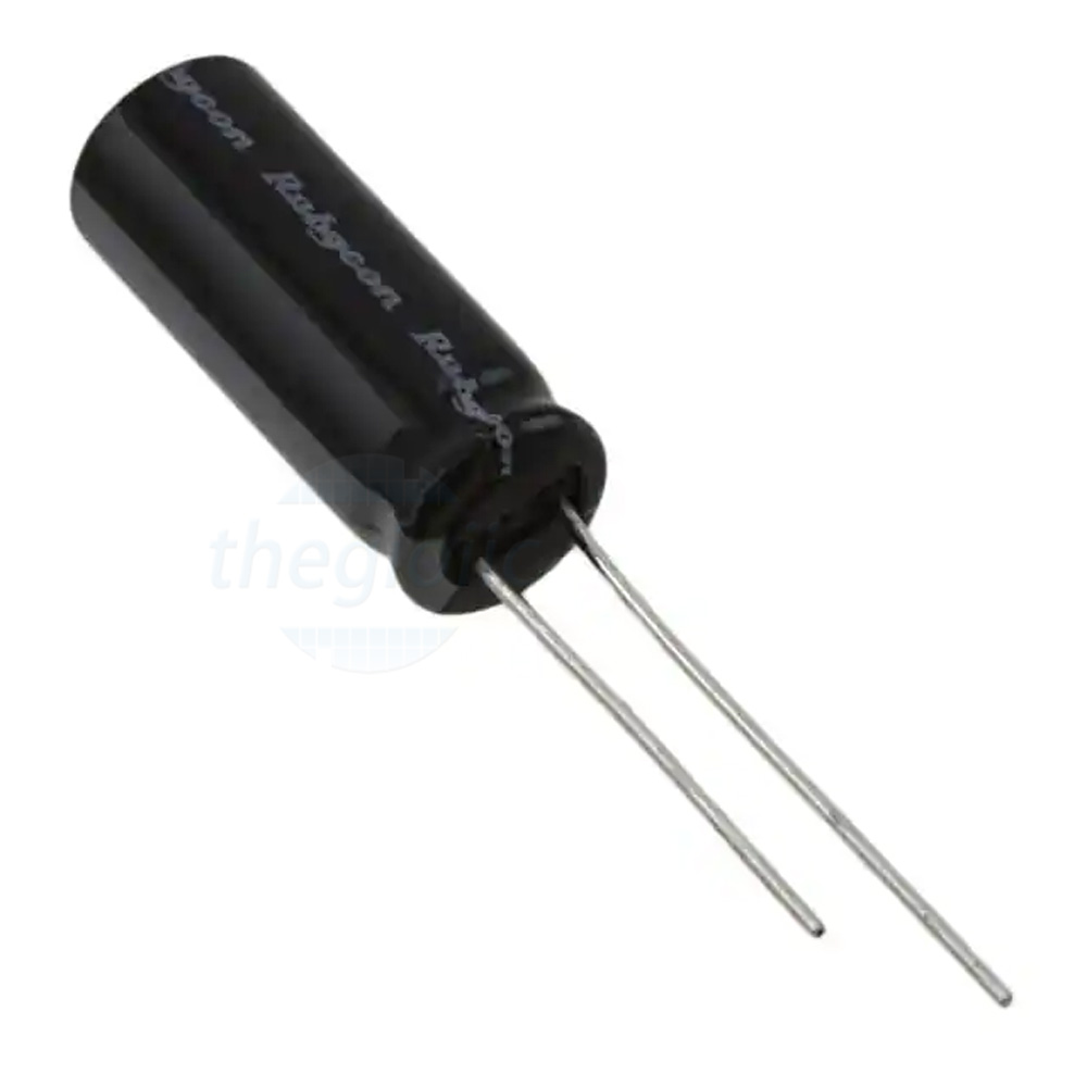 Tụ Hoá 1000uF 10VDC 8x16mm Xuyên Lỗ Rubycon 10ZLH1000MEFC8X16