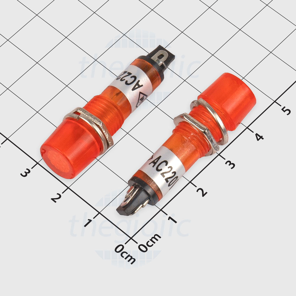 XD10-3 Đèn Báo 10mm Màu Vàng 220VAC
