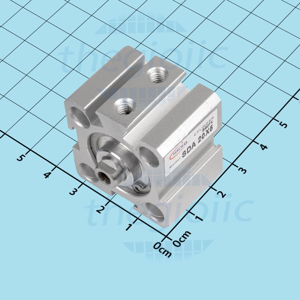 SDA20X5 Xi Lanh Khí Nén Đường Kính 20mm, Hành Trình 5mm