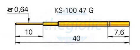 Kim Test R75 KS-100 47G Vỏ Kim Test Kiểm Tra Mạch Dài 40mm