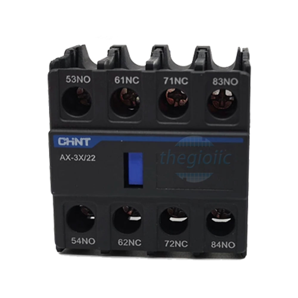 AX-3X/22 Tiếp Điểm Phụ Lắp Phía Trên Mặt Khởi Động Từ AC CHiNT 2NO+2NC