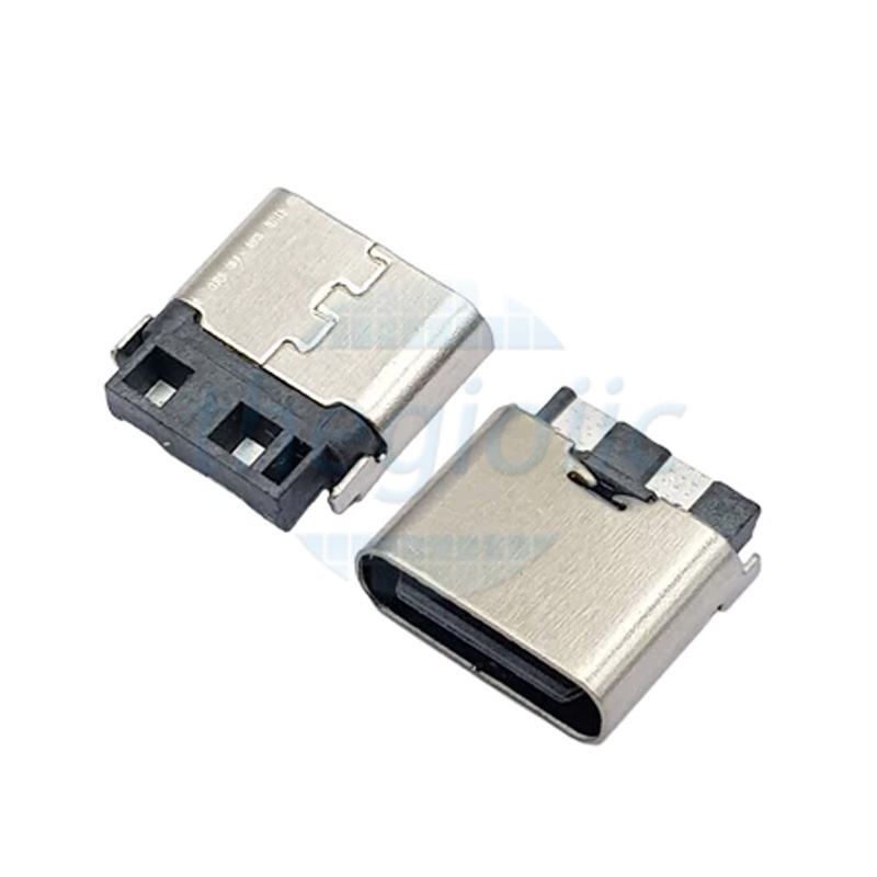 Cổng USB Cái Type C 2 Chân Thẳng, Dài 8.9mm