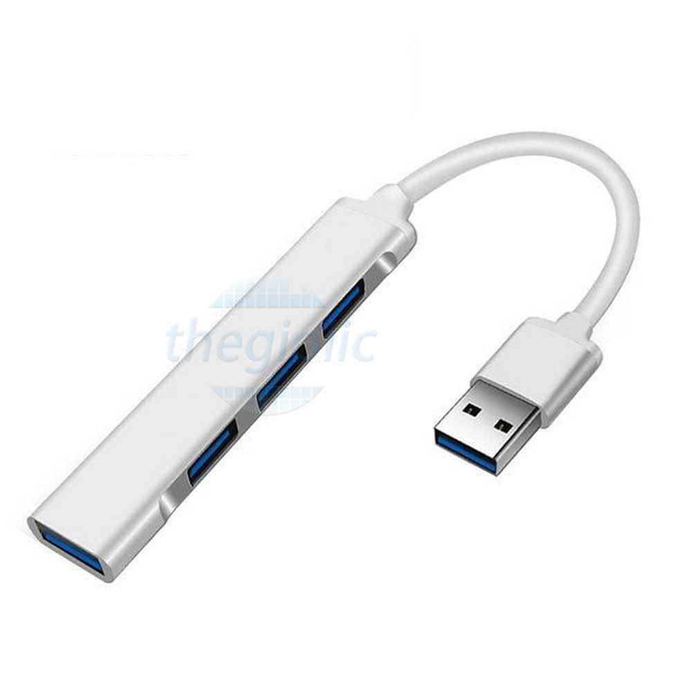 Bộ Chia USB Hub 1 Cổng USB 3.0, 3 Cổng USB 2.0 Màu Bạc