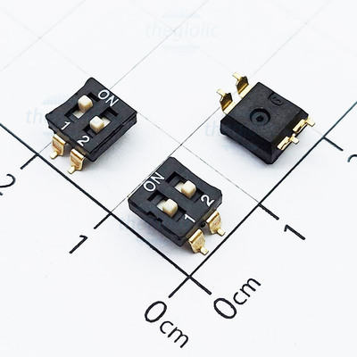 Công Tắc DIP Switch Dán SMD 2 Bit 2.54mm