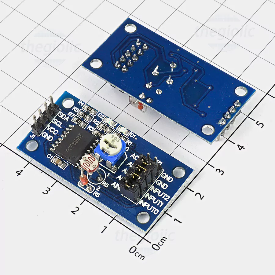 PCF8591 Mạch ADC/DAC 8Bit I2C 2.5~6VDC
