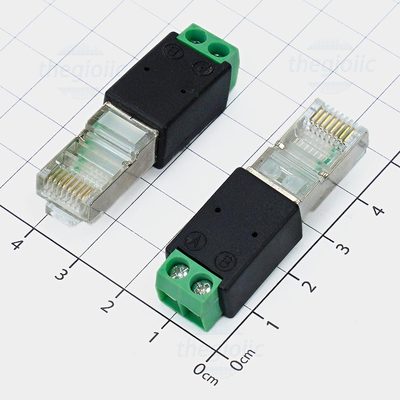 Cổng RJ45 Đực Ra 2 Chân 6(A) 7(B) Nối Dây