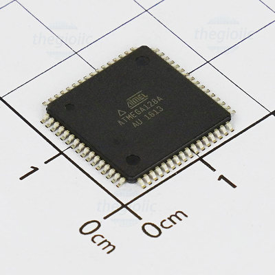 ATMEGA128A-AU, 8-Bit AVR Microcontroller, 16MHz, 128KB FLASH, 64-TQFP