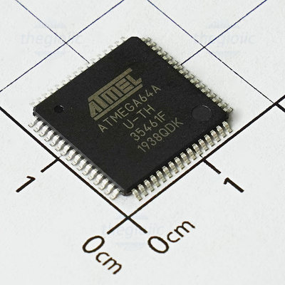 ATMEGA64A-AU, 8-Bit AVR Microcontroller, 16MHz, 64KB FLASH, 64-TQFP