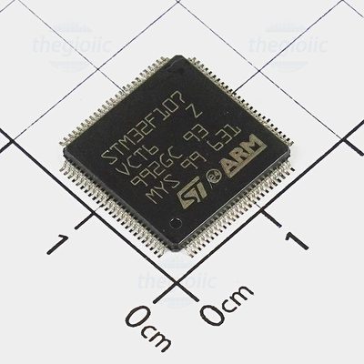 STM32F107VCT6, 32-Bit ARM Cortex M3 Microcontroller, 72MHz, 256KB FLASH, 100-LQFP