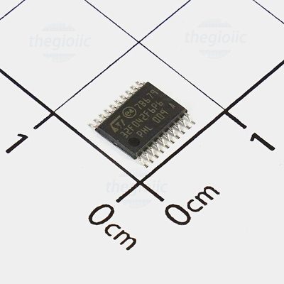 STM32F042F6P6, 32-Bit ARM Cortex M0 Microcontroller, 48MHz, 32KB FLASH, 20-TSSOP