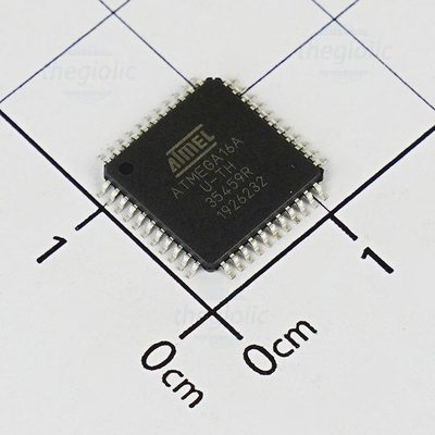 ATMEGA16A-AU, 8-Bit AVR Microcontroller, 16MHz, 16KB FLASH, 44-TQFP