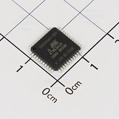 ATMEGA16-16AU, 8-Bit AVR Microcontroller, 16MHz, 16KB FLASH, 44-TQFP
