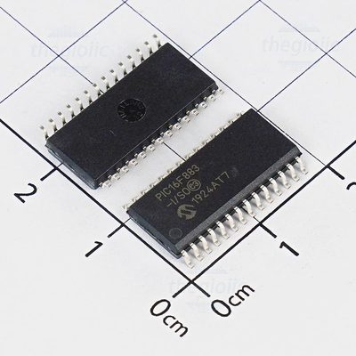 PIC16F883-I/SO, 8-Bit PIC Microcontroller, 20MHz, 7KB FLASH, 28-SOIC