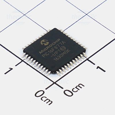 PIC16F877A-I/PT, 8-Bit PIC16F Microcontroller, 20MHz, 14KB FLASH, 44-TQFP