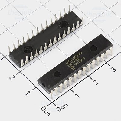 dsPIC30F3013-30I/SP, 16-Bit dsPIC30F Microcontroller, 30 MIPs, 24KB FLASH, 28-DIP