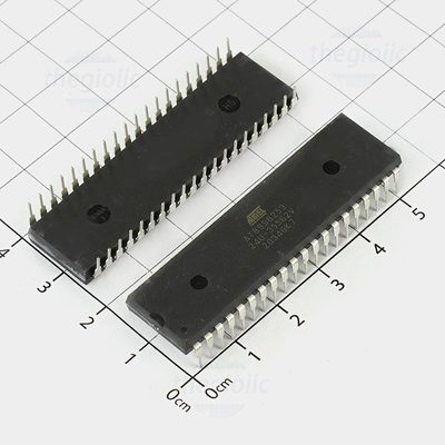 AT89S8253-24PU, 8-Bit 8051 Microcontroller, 24MHz, 12KB FLASH, 40-DIP