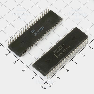 P80C31BH1, 8-Bit MCS51 Microcontroller, 16 MHz, 4kB ROMLess, 40-DIP