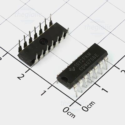 CD4075BE IC Triple 3-Input OR Logic Gate, 14-DIP