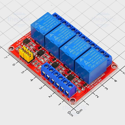 Module 4 Relay 12V Kích Mức Cao/Thấp