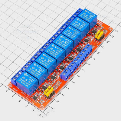 Module 8 Relay 12V Kích Mức Cao/Thấp