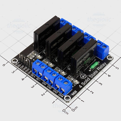 Module 4 Relay SSR G3MB-202P 5V Kích Mức Thấp