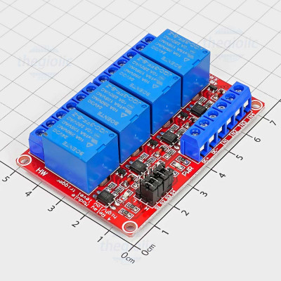 Module 4 Relay 24V Kích Mức Cao/Thấp