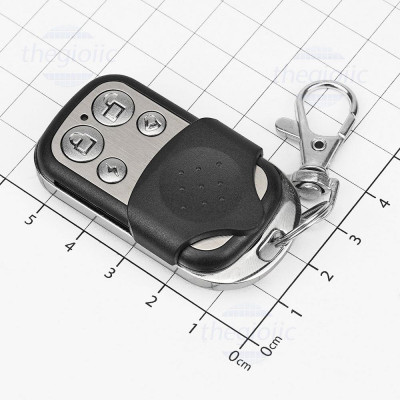 Remote 433Mhz Fixed Code 4 Nút Khóa Vỏ Inox