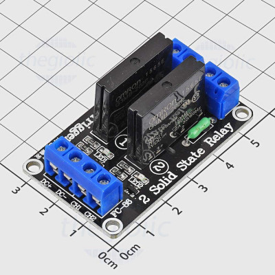 Module 2 Relay SSR G3MB-202P 5V Kích Mức Cao