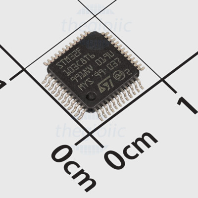 STM32F100C6T6B, 32-Bit ARM Cortex M3 Microcontroller, 24MHz, 32KB FLASH, 48-LQFP