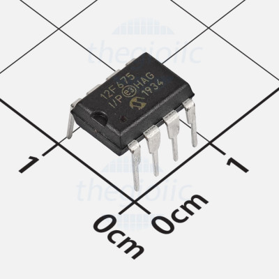 PIC12F675-I/P, 8-Bit PIC12F Microcontroller, 20MHz, 1.75K FLASH, 8-DIP