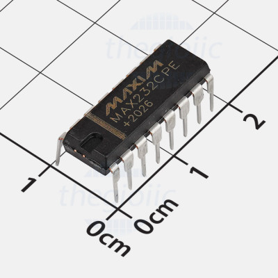 MAX232CPE-CN Line Transceiver, 16-DIP