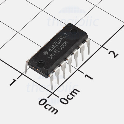 SN74LS00N IC Quad 2-Input NAND Logic Gate, 14-DIP