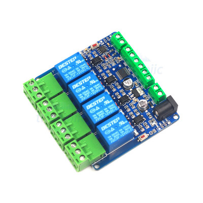 Module 4 Relay 12V Giao Tiếp Modbus RTU RS485/TTL