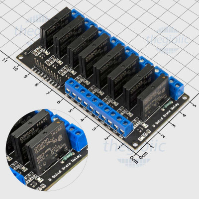 Module 8 Relay SSR G3MB-202P 24V Kích Mức Cao
