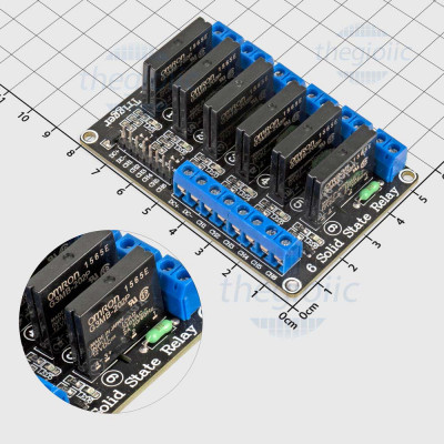 Module 6 Relay SSR G3MB-202P 12V Kích Mức Cao