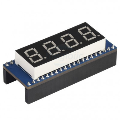 Module 4 Số LED 7 Đoạn 0.4inch 74HC595 5VDC Dùng Cho Raspberry Pico, SKU: 19806