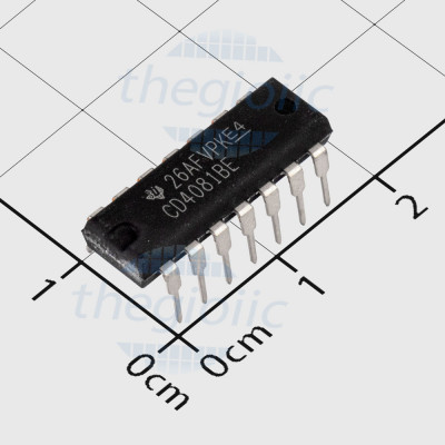 CD4081BE IC Quad 2-Input AND Logic Gate, 14-DIP