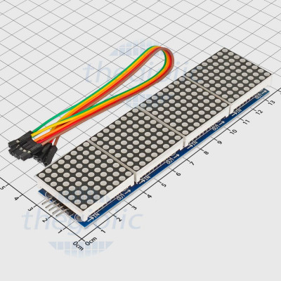 Module 4 LED Ma Trận 8x8 MAX7219 LED Đỏ 5VDC