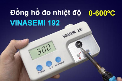 Vinasemi 192 Đồng Hồ Đo Nhiệt Độ Dùng Cho Máy Hàn, Khò Hiển Thị LCD