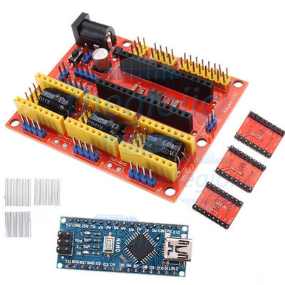 DIY Arduino Nano CNC Shield 7.5-12VDC V4